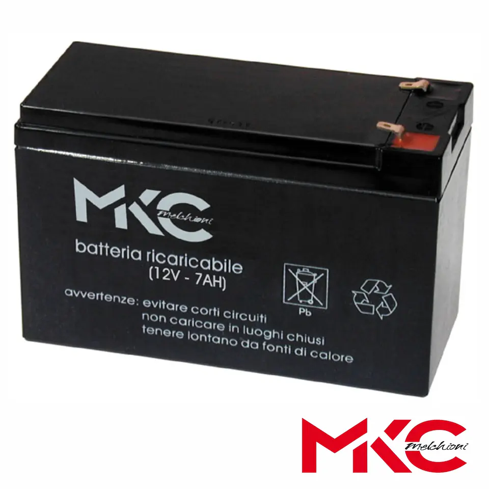 Bateria Chumbo AGM 12V 7A MKC 1