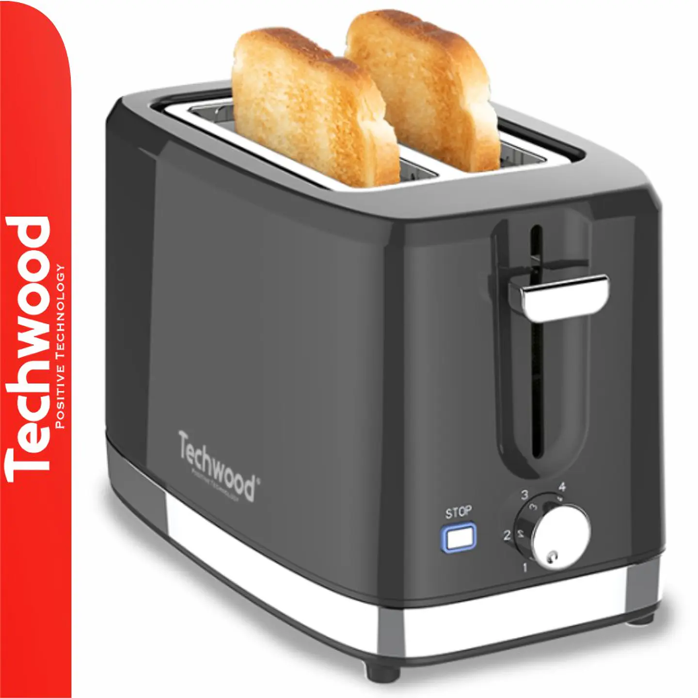 Torradeira 2 Ranhuras 750W TECHWOOD 1