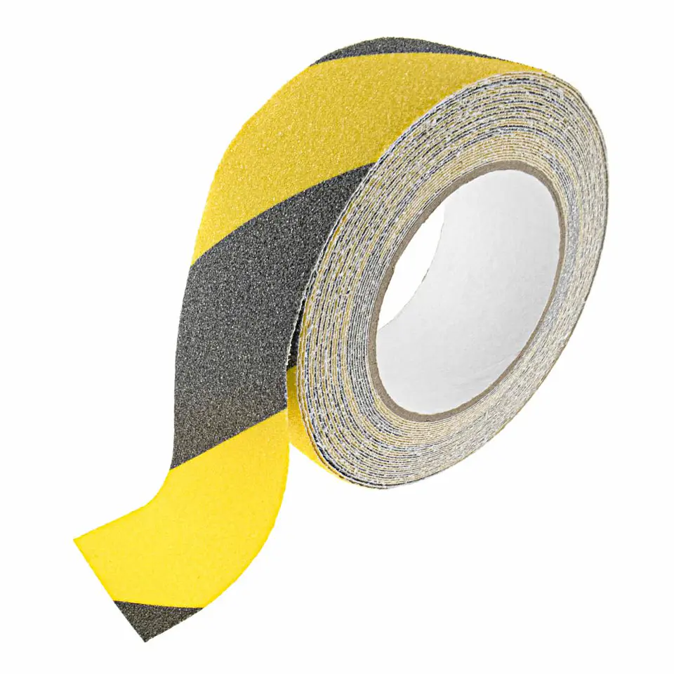 Fita Antiderrapante Preta/Amarela 50mm x 10m 1