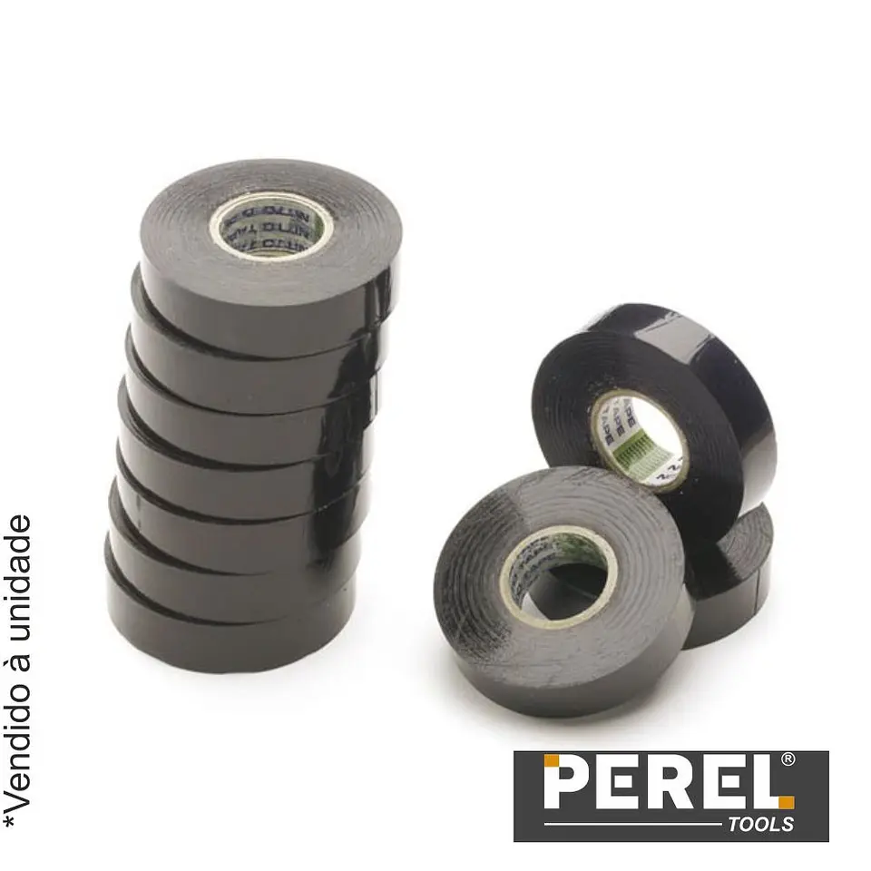 Fita Isoladora Preta - 19 mm X 20M PEREL 1