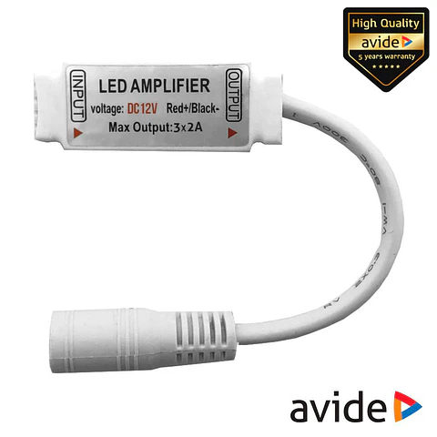 Mini Amplificador P/ Fita LEDS RGB 12V AVIDE
