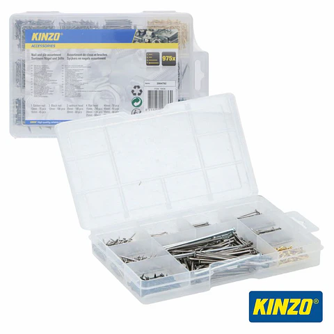 Conjunto De 975 Pregos KINZO