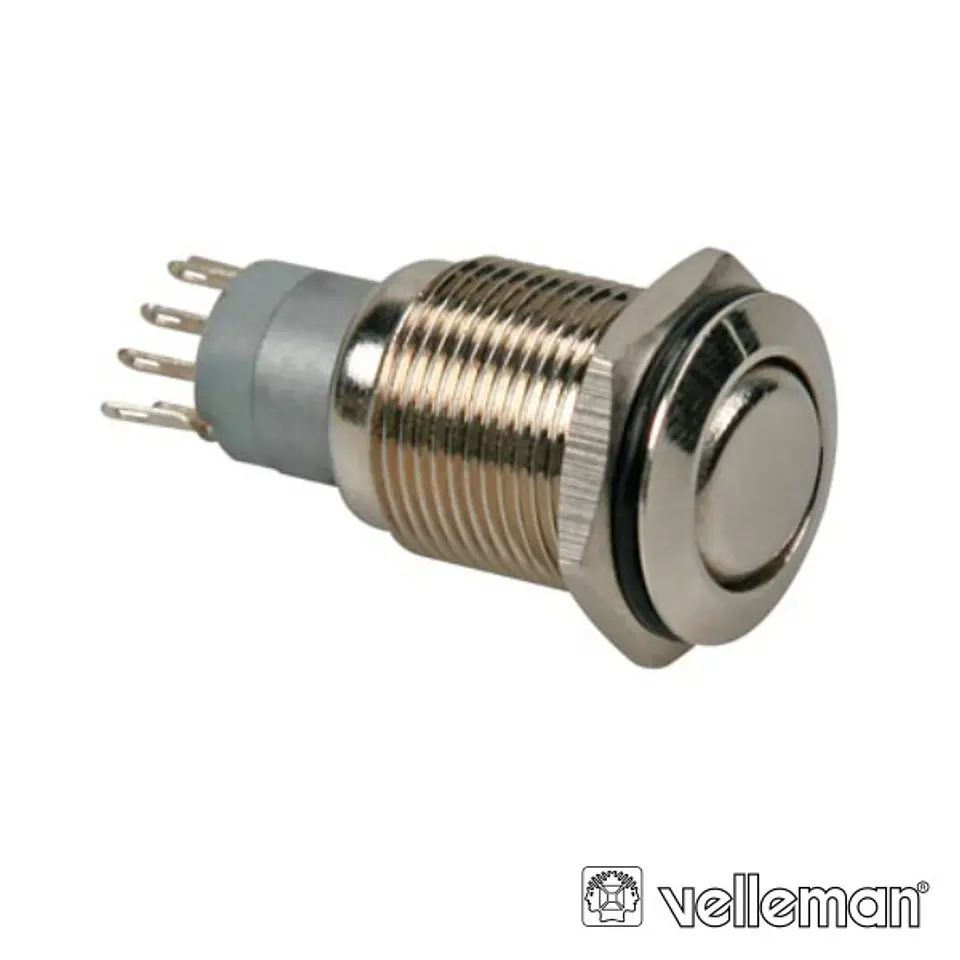 INTERRUPTOR REDONDO DE METAL DPDT 2NA 2NC 1