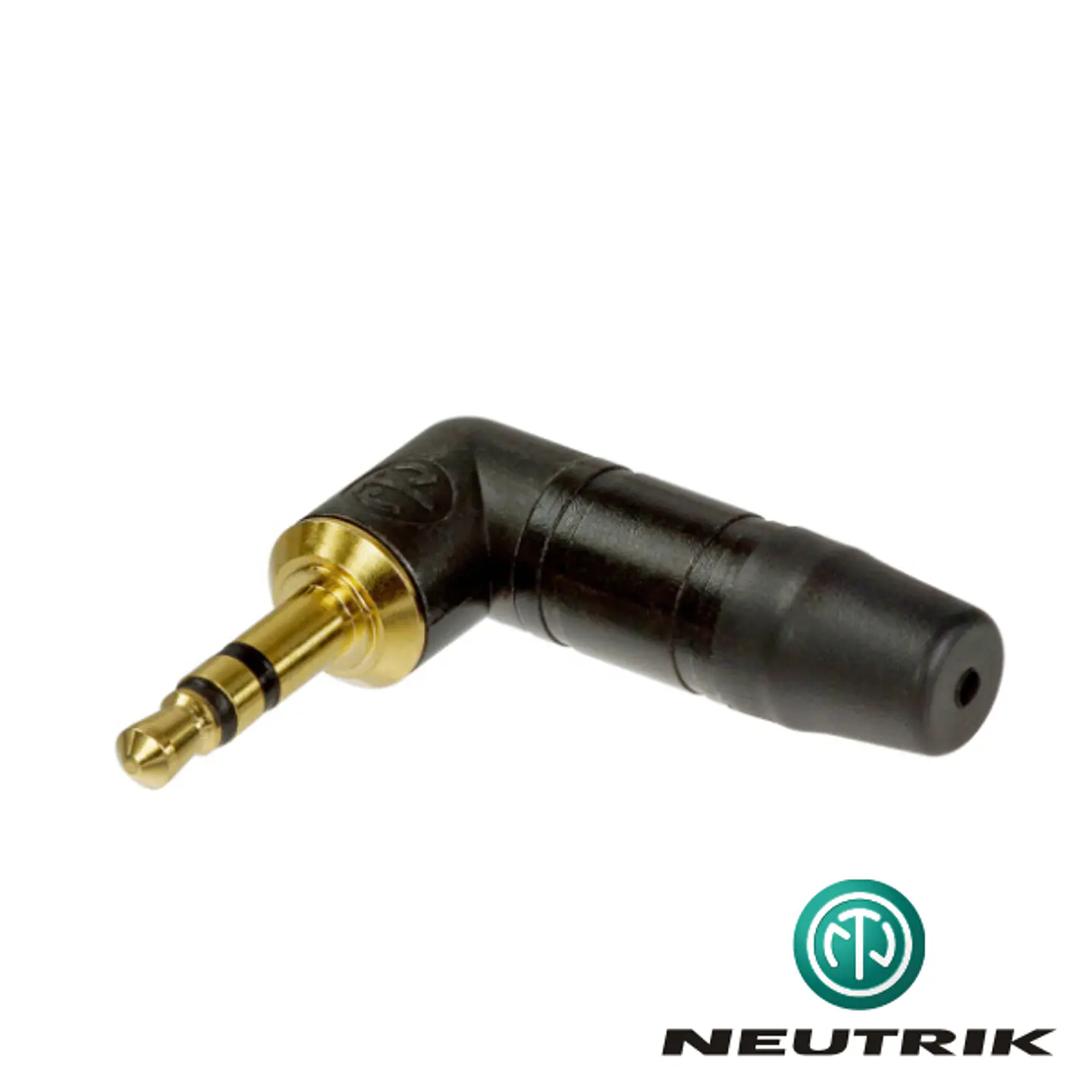 FICHA JACK MACHO 3.5MM ANGULAR PRETA NEUTRIK 1