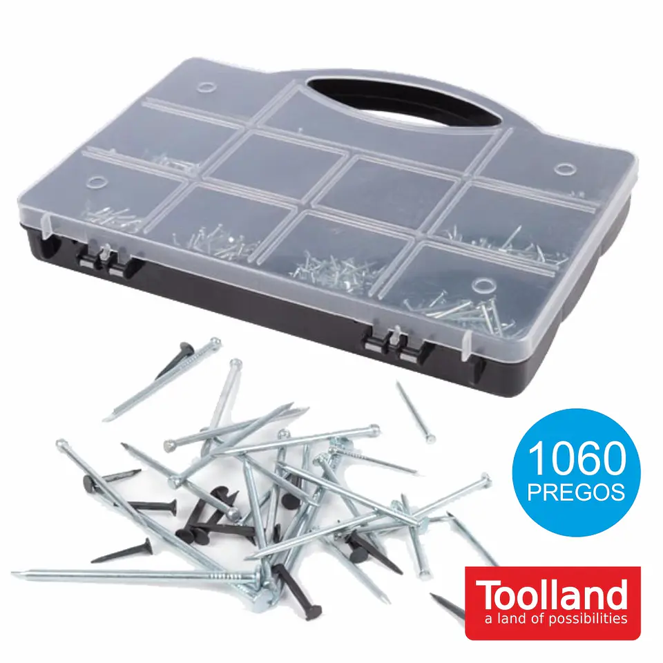 CONJUNTO DE 1060 PREGOS TOOLLAND 1
