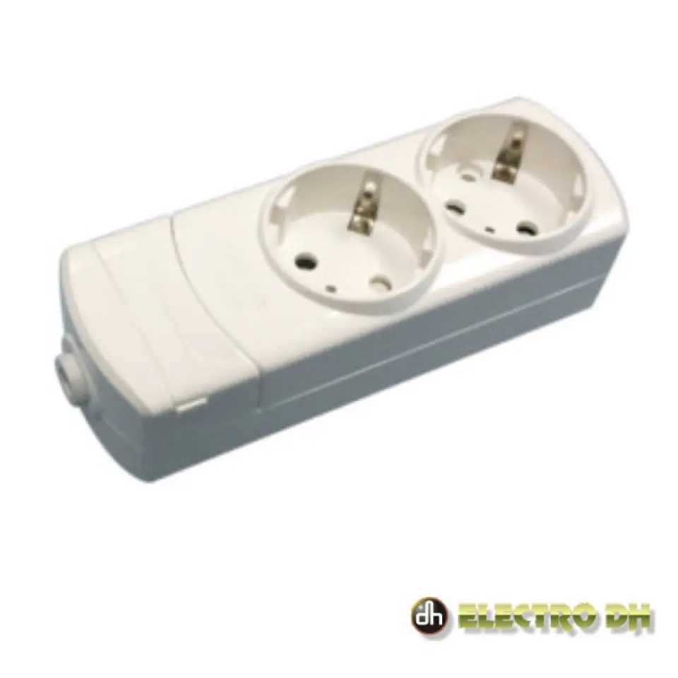 TOMADA ELÉTRICA C/ 2 SAÍDAS SCHUKO EDH 1