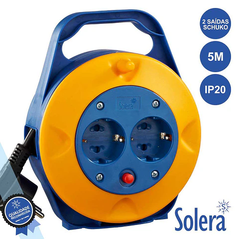 EXTENSÃO TOMADA ELÉTRICA C/ 2 SAÍDAS 5M SOLERA