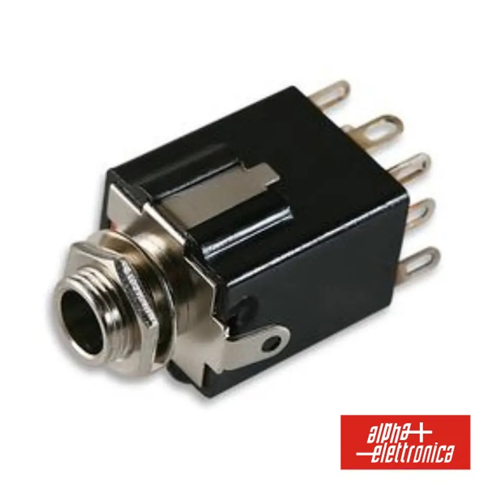 FICHA JACK 6.35MM FÊMEA ST DE PAINEL 3P 8 CONTACTOS 1