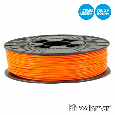 ROLO DE FILAMENTO P/ IMPRESSÃO 3D 1.75MM 750G LARANJA