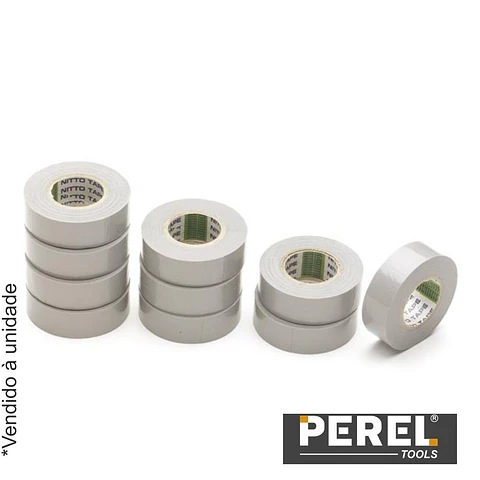 Fita Isoladora  Cinza - 19 mm X 10 M PEREL
