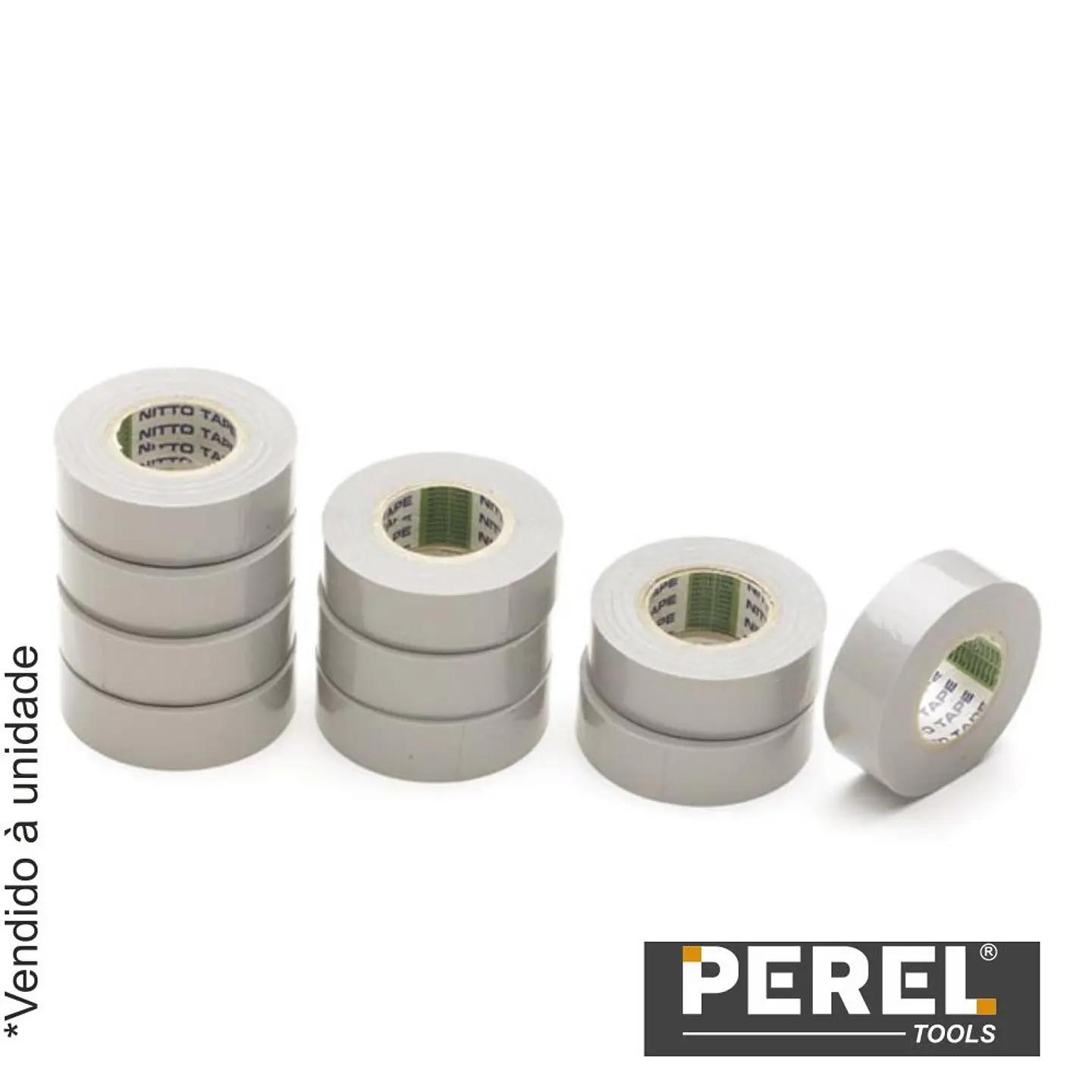 Fita Isoladora  Cinza - 19 mm X 10 M PEREL 1