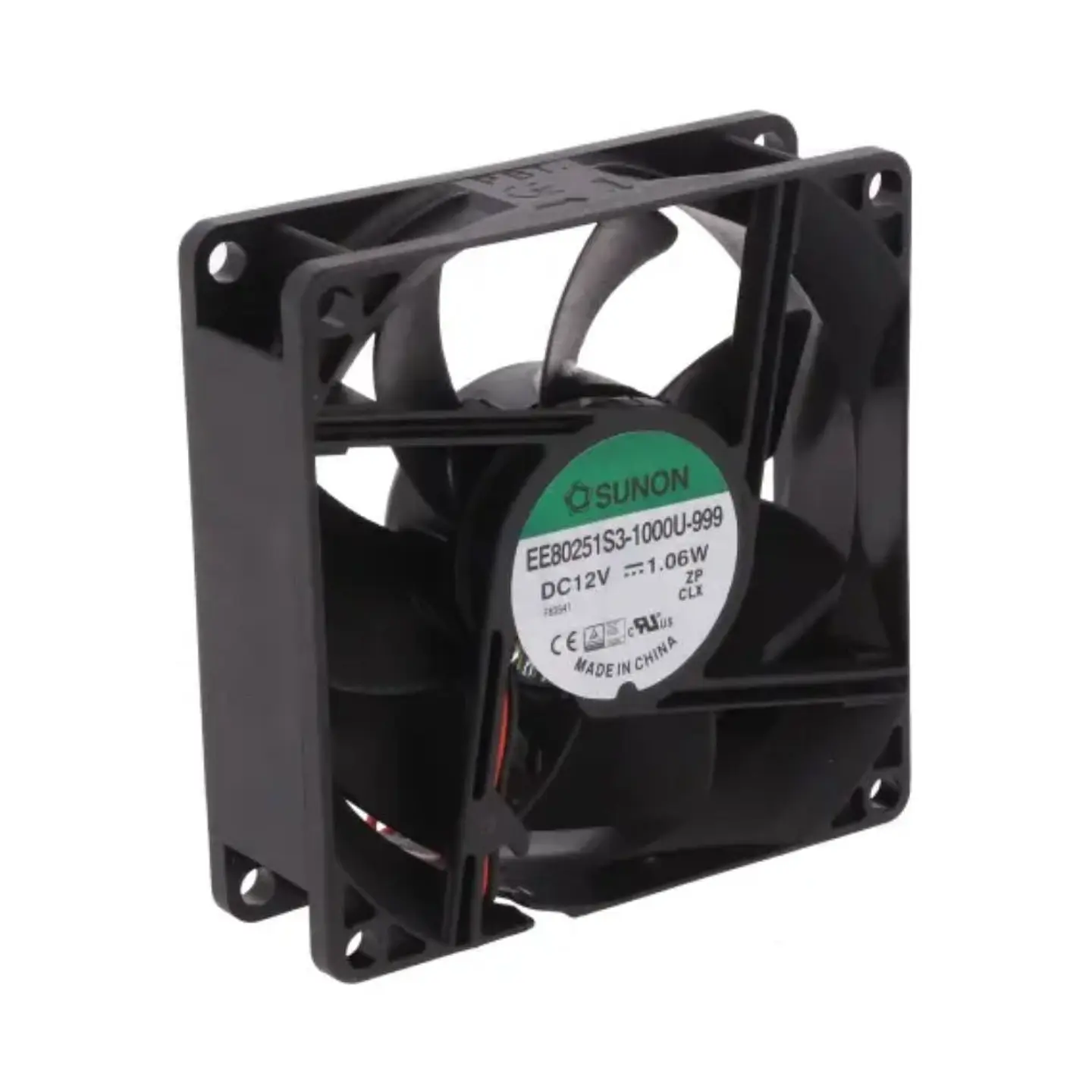 Ventoinha 12VDC 80x80x25mm 2 Fios EE80251S3-1000U-999 SUNON 1