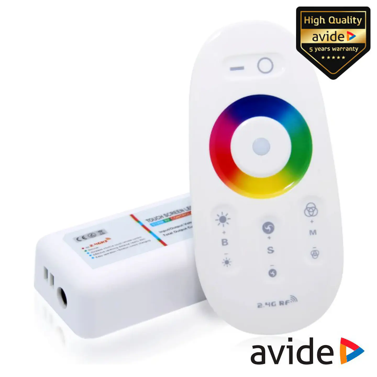 Controlador P/ Fita LEDS RGBW 12V 12A AVIDE 1