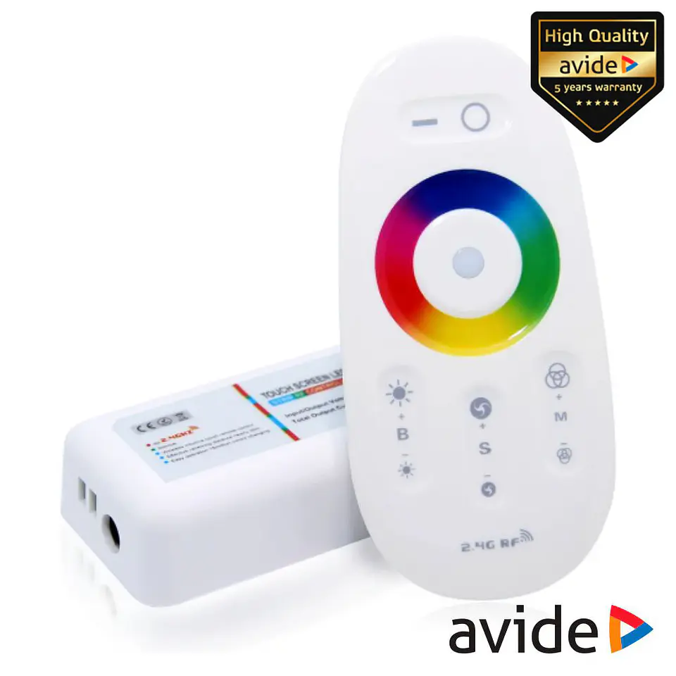 Controlador P/ Fita LEDS RGBW 12V 12A AVIDE 1