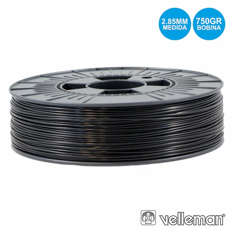 ROLO DE FILAMENTO P/ IMPRESSÃO 3D 2.85MM 750G PRETO