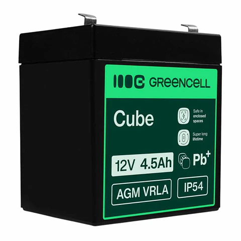 Bateria Chumbo Gel AGM 12V 4.5A GREEN CELL