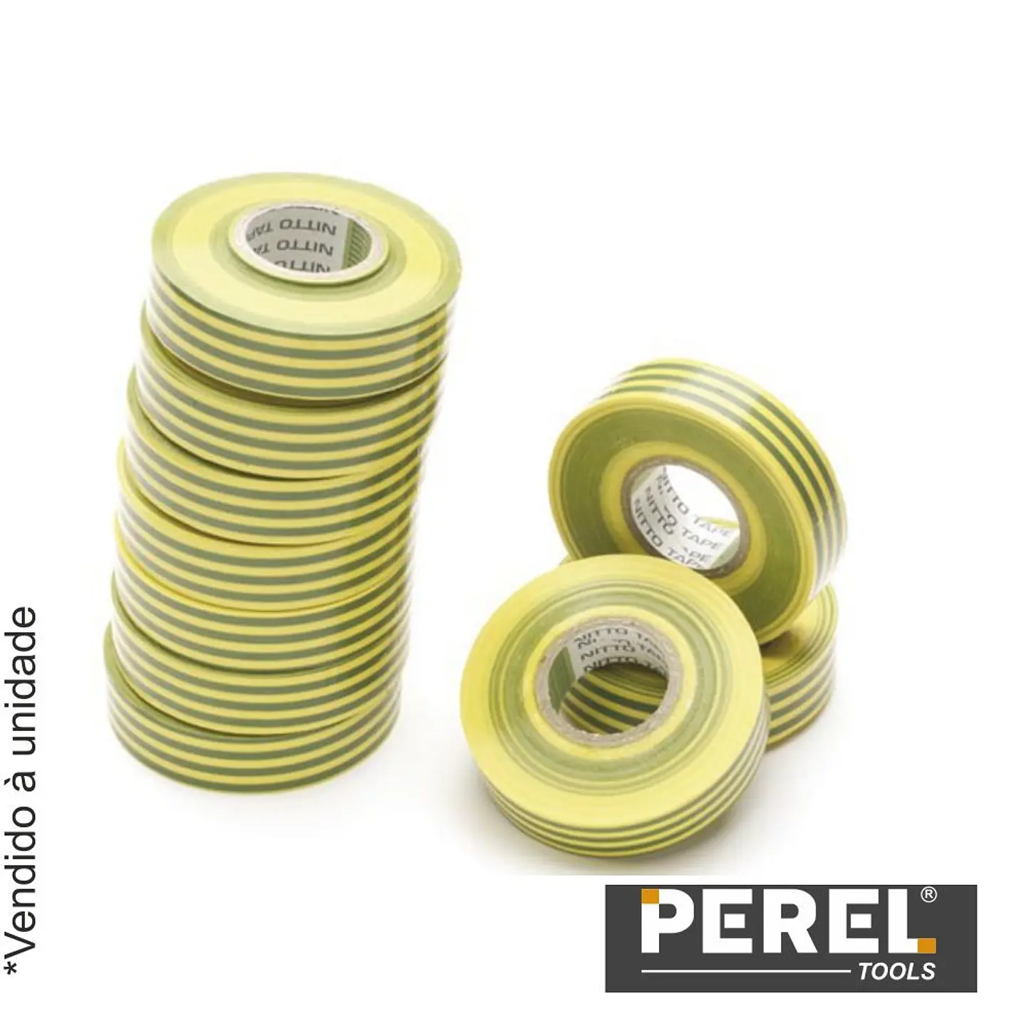 Fita Isoladora Verde/Amarela - 19 mm X 20M PEREL 1