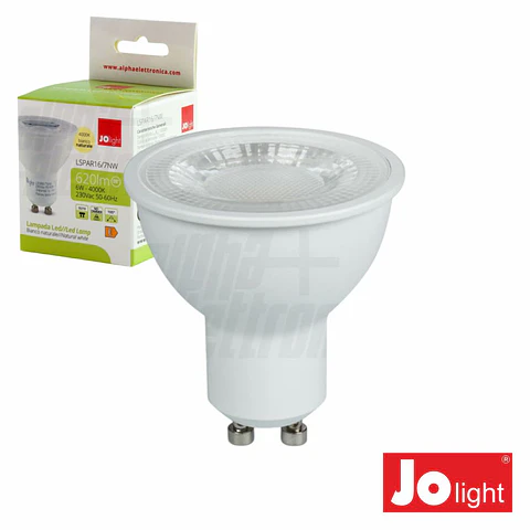 Lâmpada LED GU10 6W 105º 230V 4000K 620lm JOLIGHT