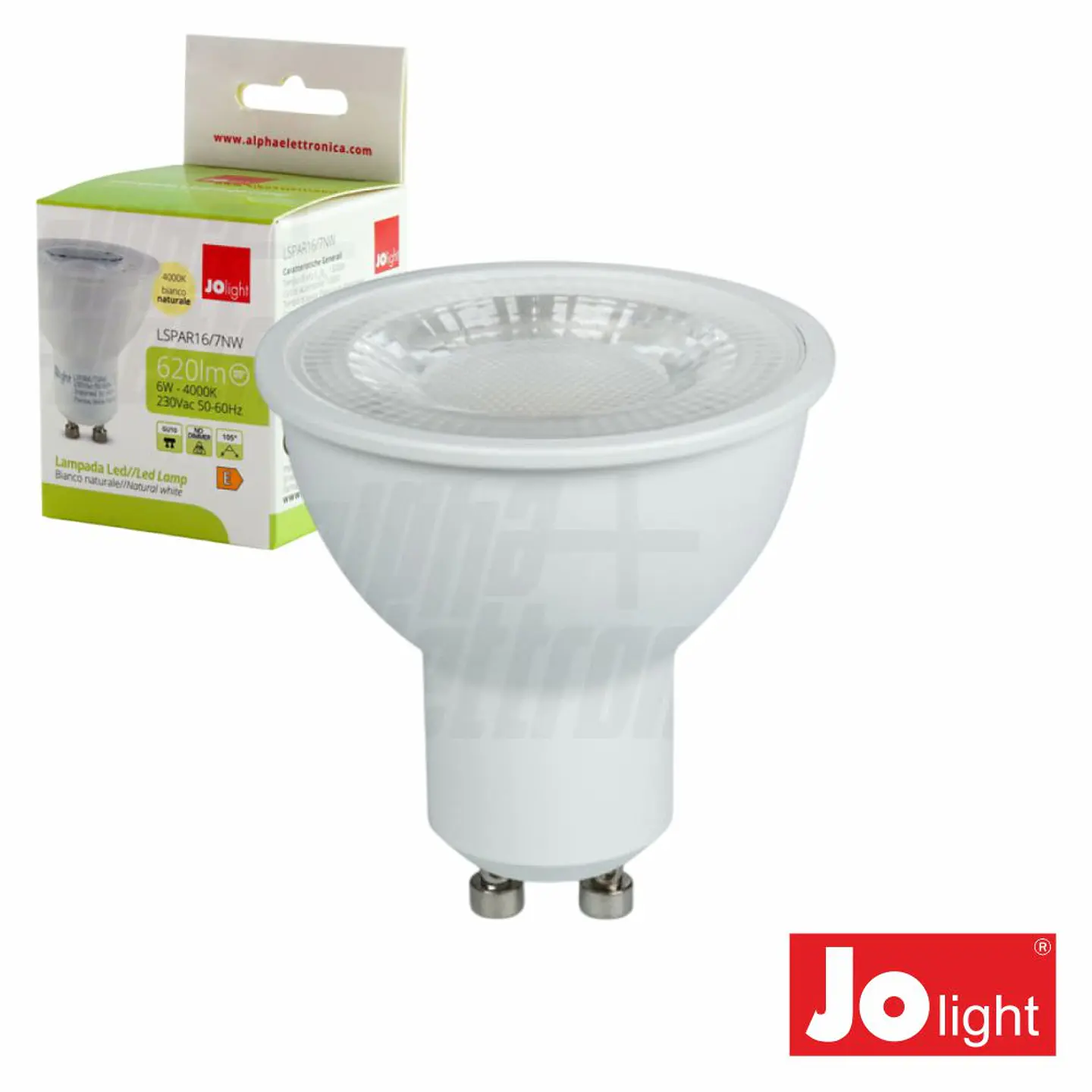 Lâmpada LED GU10 6W 105º 230V 4000K 620lm JOLIGHT 1