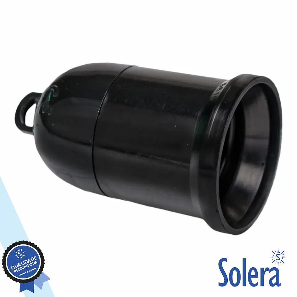 Casquilho P/ Lâmpada E27 Preto SOLERA 1