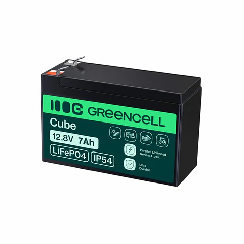 Bateria de Líto LiFePO4 7A 12.8V GREEN CELL