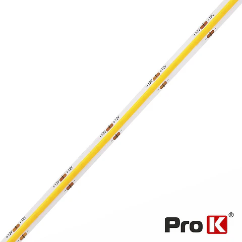 Fita COB 12V 12W/m 1560lm/m 3000K 5m IP20 PROK