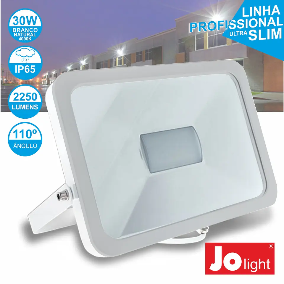 FOCO LED 30W 230V BRANCO NATURAL 2250LM IP65 SLIM JOLIGHT 1