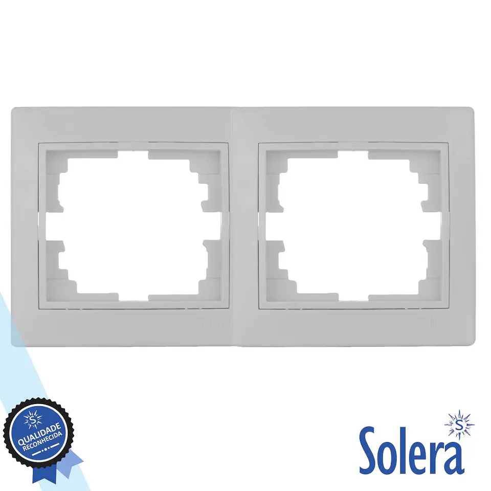 Espelho P/ 2 Interruptores/Tomadas SOLERA 1