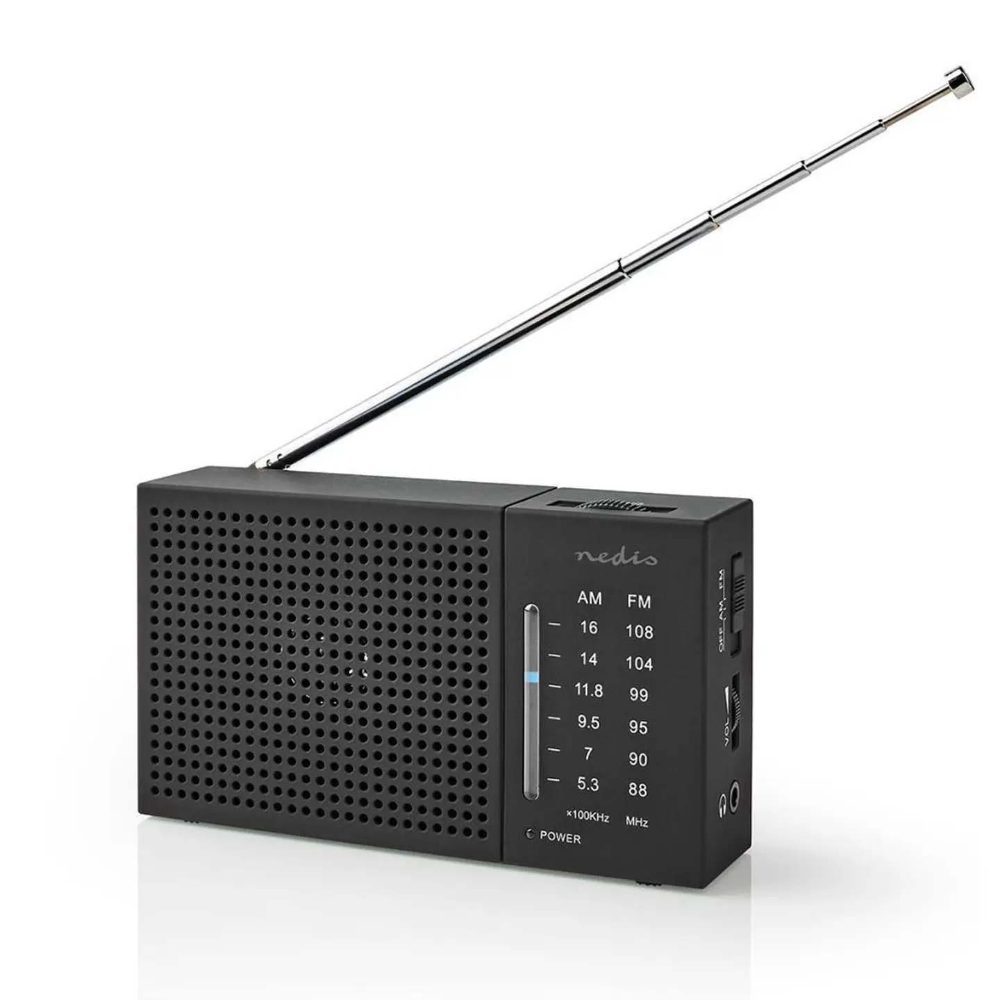 Rádio Portátil AM/FM De Bolso 1.5W A Pilhas 1