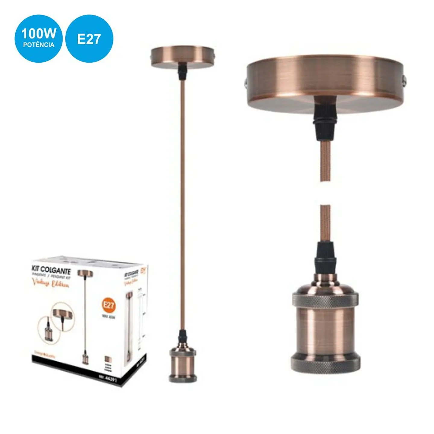 CANDEEIRO DECORATIVO VINTAGE BRONZE 1