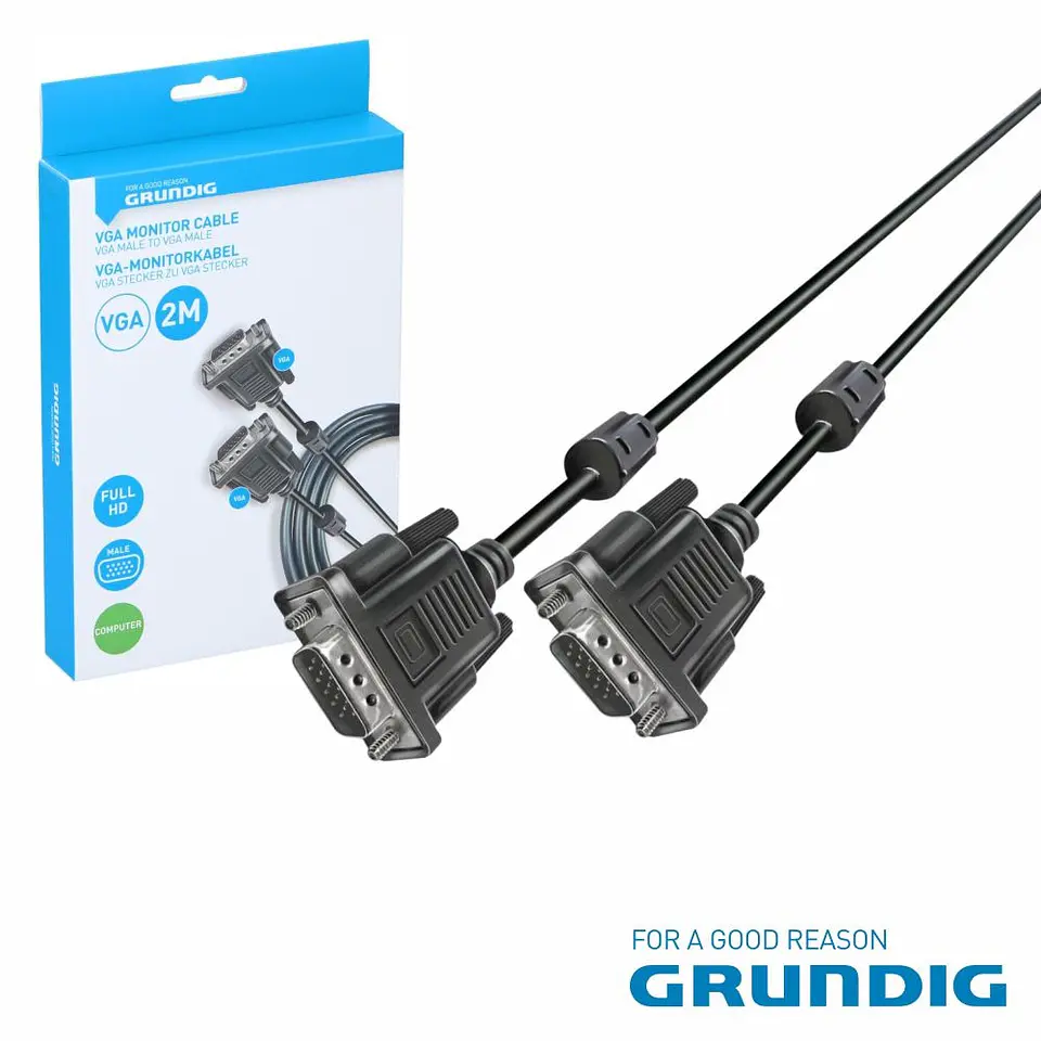 Cabo VGA Macho / Macho 2m Preto GRUNDIG 1