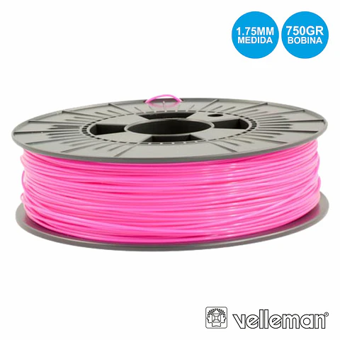 ROLO DE FILAMENTO P/ IMPRESSÃO 3D 1.75MM 750G ROSA