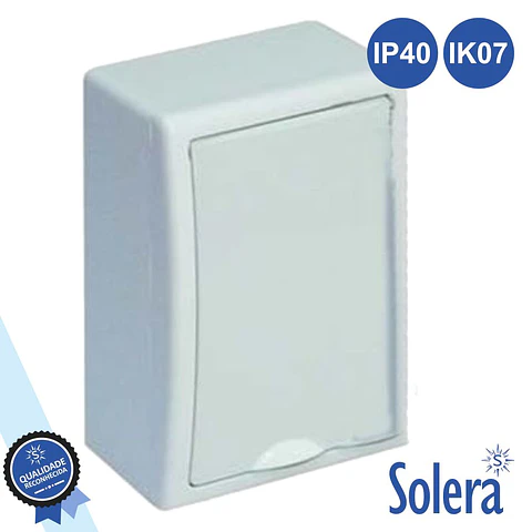 CAIXA DISTRIBUIÇÃO ELÉTRICA 4 ELEMENTOS IP40 IK07 SOLERA