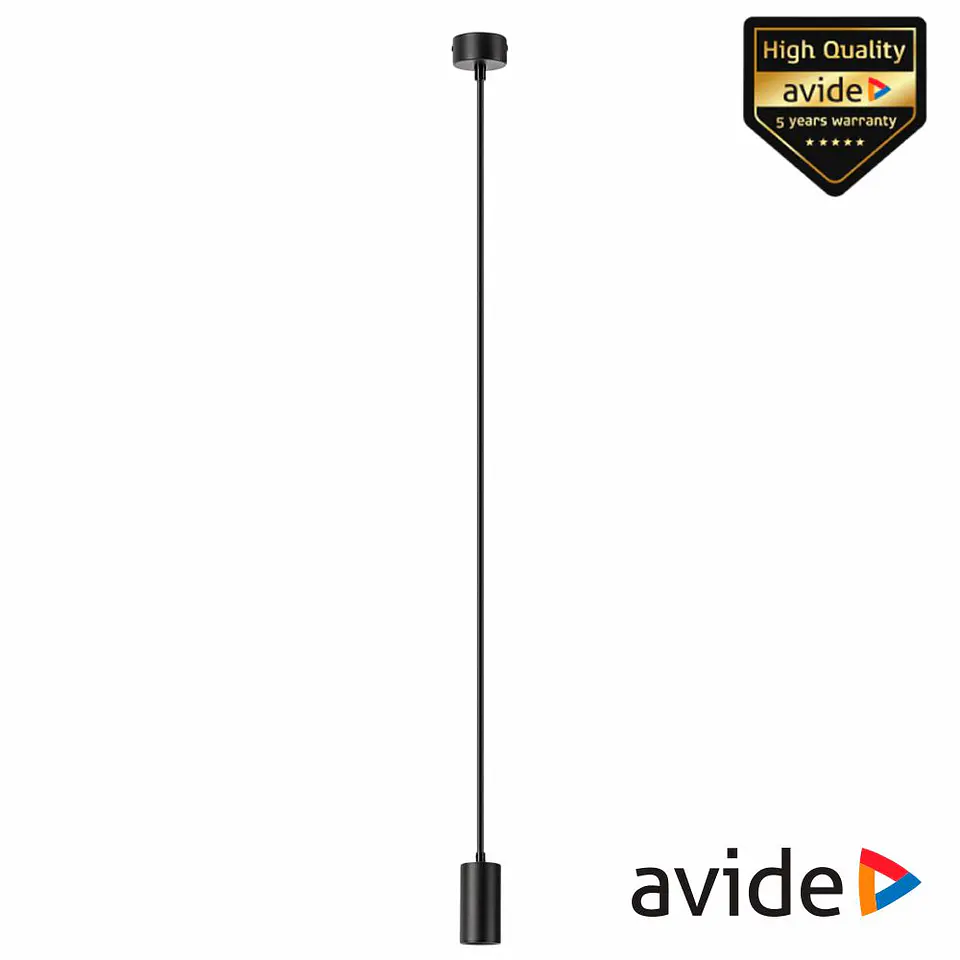 Candeeiro Teto Metálico GU10 100mm Preto AVIDE 1