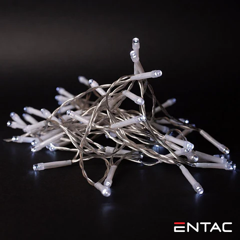 Grinalda 30 LEDs 6400K 3xAA 3m ENTAC