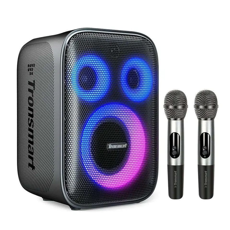 Coluna Bluetooth V5.3 120W HALO 200 IPX4 + 2x MIC S/ Fios 1