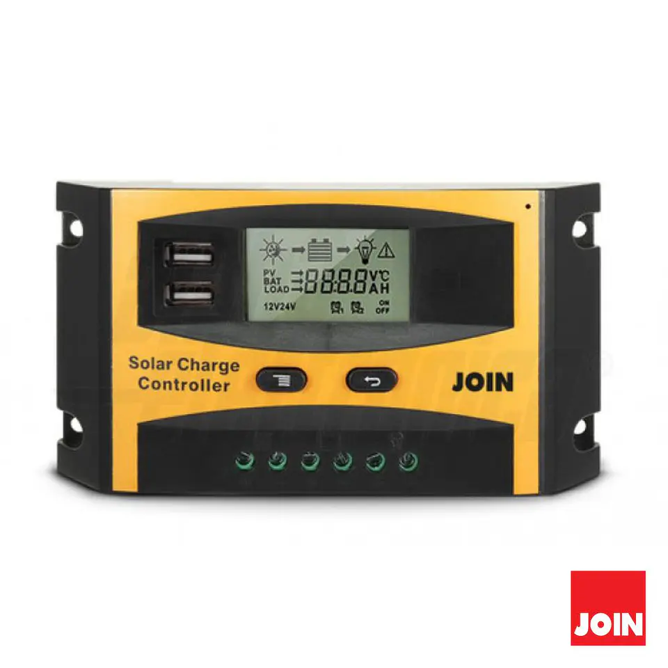 Regulador Painel Fotovoltaico 10A 12/24V JOIN 1
