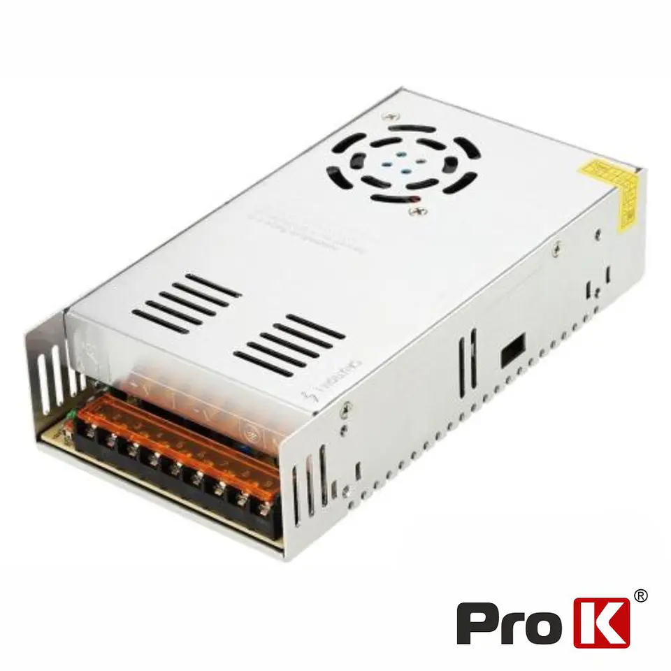 Fonte de Alimentação Industrial 24V 400W 16.5A PROK 1