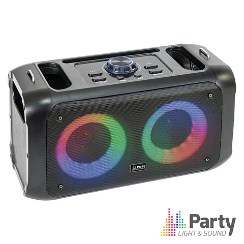 Sistema Som Portátil 100W 2x3"/8cm USB/BT/MicroSD LEDS PARTY