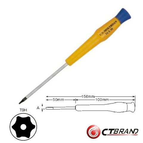 CHAVE TORX C/ FURO T09H 150MM CTBRAND