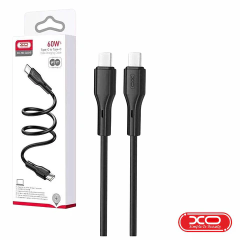 Cabo USB-C Macho / USB-C Macho PD 60W 1m Preto XO
