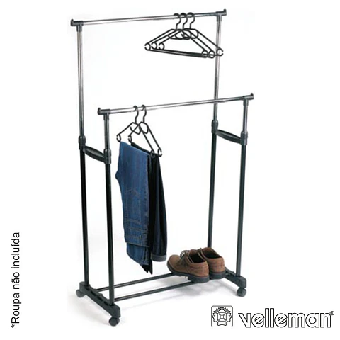CABIDE PARA ROUPA 80X43X170CM VELLEMAN