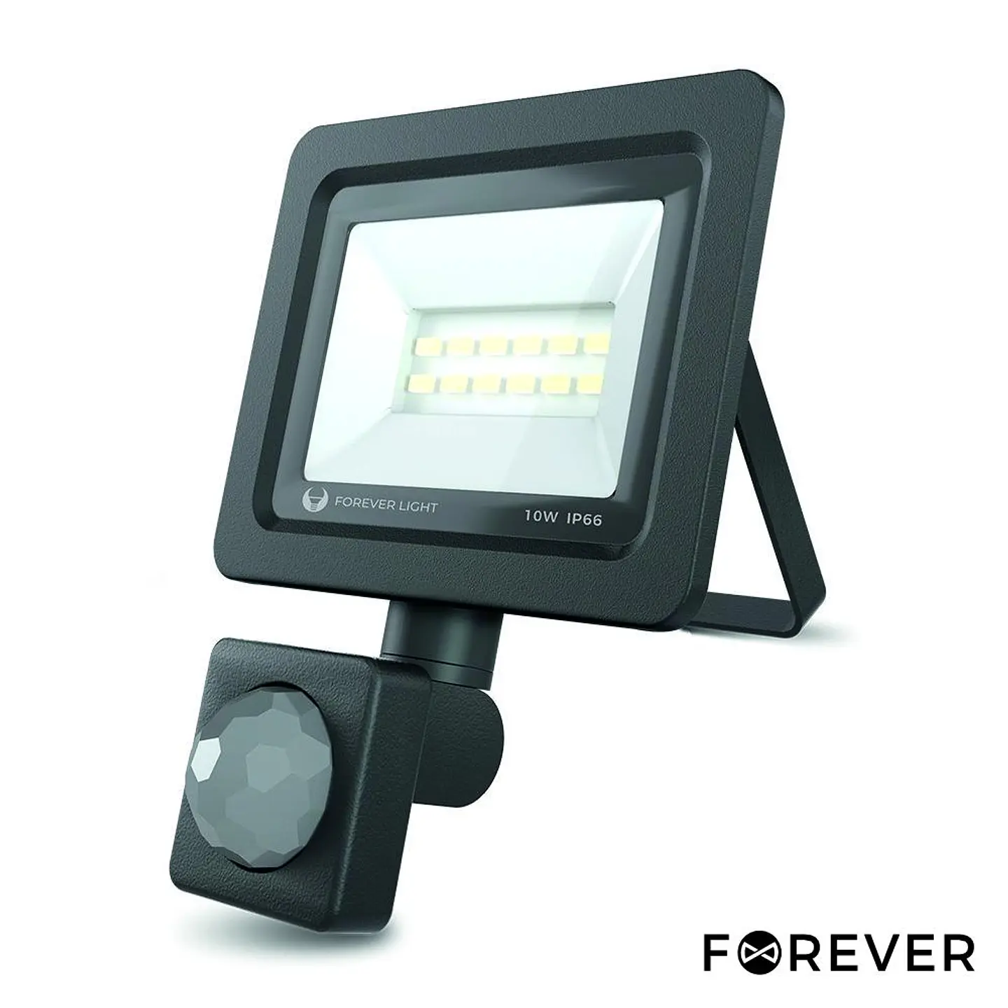 Foco LED 10W C/ Sensor 230V 6000K 800lm Preto 1