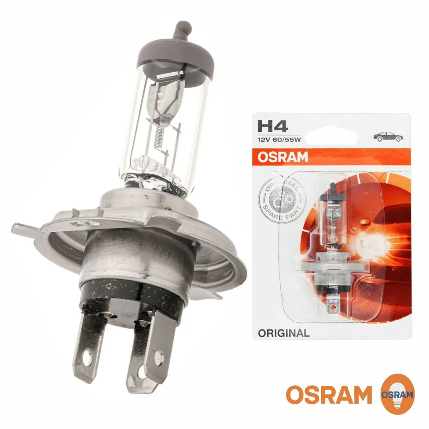 Lâmpada H4 55W 12V Halogéneo OSRAM 1