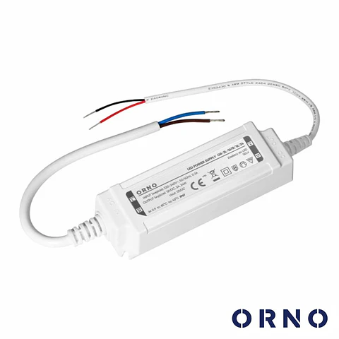 Fonte de Alimentação P/ Fitas LED 12V 24W 2A IP67 ORNO