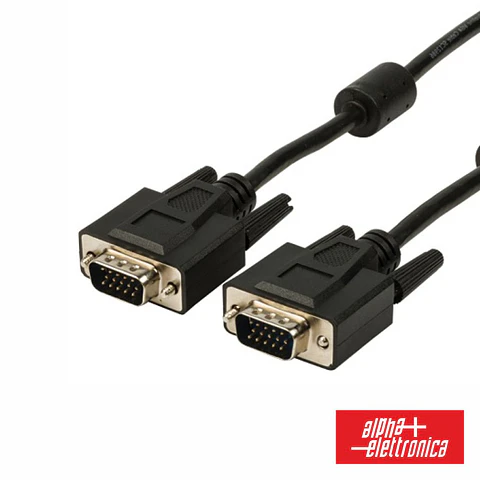 Cabo VGA Macho HD 15p / Macho HD 15p 3m Preto ALPHA