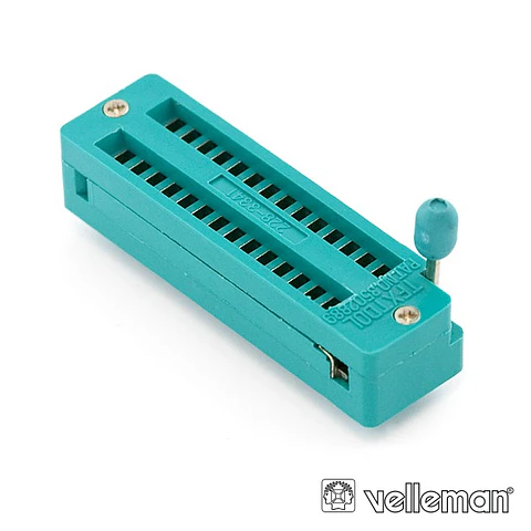 SUPORTE INTEGRADO C/ 28P E ALAVANCA VELLEMAN