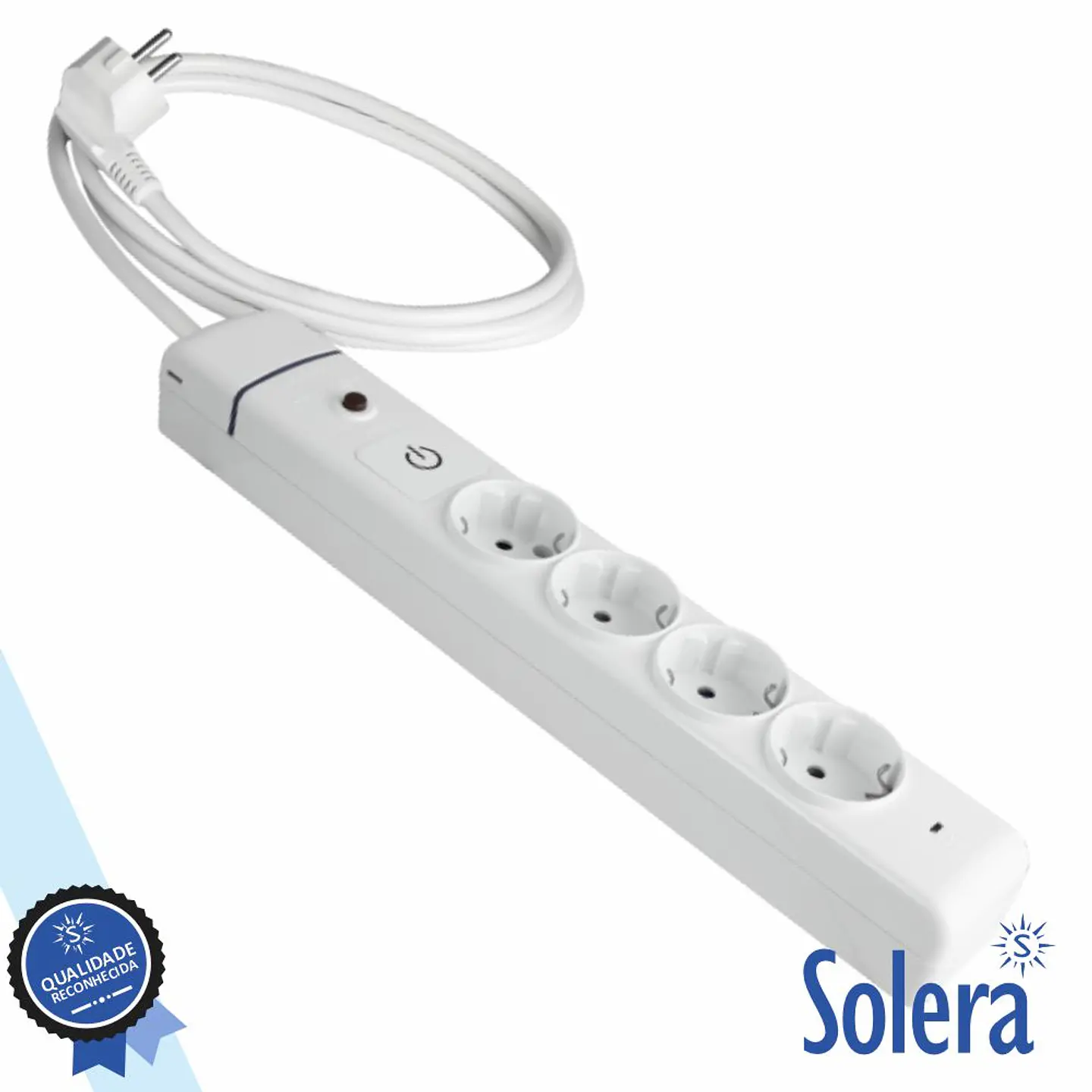 Tomada Elétrica C/ 4 Saídas Interruptor 1.5M ION SOLERA 1