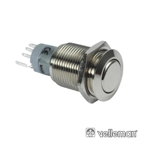 INTERRUPTOR REDONDO DE METAL DPST 1NA 1NC