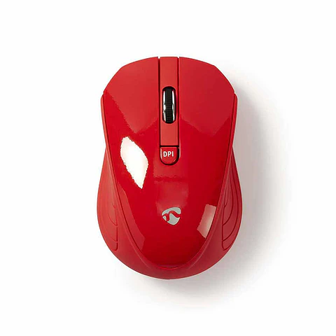 Rato S/ fios 1000 dpi 3 botões Vermelho NEDIS